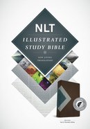 NLT Illustrated Study Bible Teal/Chocolate Indexed (Black Letter Edition) Imitation Leather
