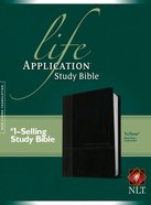 NLT Life Application Study Bible Black/Onyx (Red Letter Edition) Imitation Leather