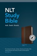 NLT Study Bible Indexed Brown Slate (Red Letter Edition) Imitation Leather