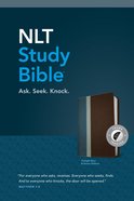NLT Study Bible Indexed Twilight Blue Brown (Red Letter Edition) Imitation Leather