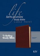 KJV Large Print Life Application Study Bible Brown (Red Letter Edition) Imitation Leather