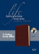 KJV Large Print Life Application Study Bible Indexed Brown (Red Letter Edition) Imitation Leather