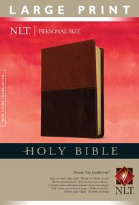 NLT Personal Size Large Print Bible Brown/Tan (Red Letter Edition) NLT Personal Size Large Print Bible Brown/Tan (Red Letter Edition)