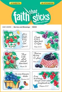 Berries & Blessings (6 Sheets, 36 Stickers) (Stickers Faith That Sticks Series) Berries & Blessings (6 Sheets, 36 Stickers) (Stickers Faith That Sticks Series)