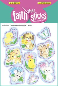 Animals & Flowers (6 Sheets, 54 Stickers) (Stickers Faith That Sticks Series) Animals & Flowers (6 Sheets, 54 Stickers) (Stickers Faith That Sticks Series)