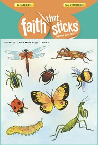 Sfts: God Made Bugs (6 Sheets, 54 Stickers) Sfts: God Made Bugs (6 Sheets, 54 Stickers)
