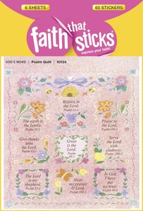 Psalm Quilt Embossed (6 Sheets, 60 Stickers) (Stickers Faith That Sticks Series) Psalm Quilt Embossed (6 Sheets, 60 Stickers) (Stickers Faith That Sticks Series)