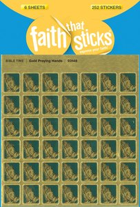 Gold Praying Hands Mini (6 Sheets, 252 Stickers) (Stickers Faith That Sticks Series) Gold Praying Hands Mini (6 Sheets, 252 Stickers) (Stickers Faith That Sticks Series)