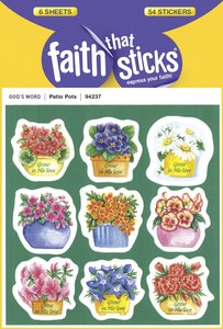 Patio Pots (6 Sheets, 54 Stickers) (Stickers Faith That Sticks Series) Patio Pots (6 Sheets, 54 Stickers) (Stickers Faith That Sticks Series)