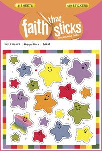 Happy Star (6 Sheets, 120 Stickers) (Stickers Faith That Sticks Series) Happy Star (6 Sheets, 120 Stickers) (Stickers Faith That Sticks Series)