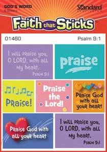 Psalm 9:1 (6 Sheets) (Stickers Faith That Sticks Series) Psalm 9:1 (6 Sheets) (Stickers Faith That Sticks Series)