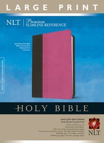 NLT Premium Slimline Reference Bible Large Print Tutone Pink/Brown (Red Letter Edition) NLT Premium Slimline Reference Bible Large Print Tutone Pink/Brown (Red Letter Edition)