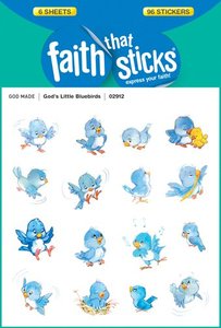 Gods Little Bluebirds (6 Sheets, 96 Stickers) (Stickers Faith That Sticks Series) Gods Little Bluebirds (6 Sheets, 96 Stickers) (Stickers Faith That Sticks Series)