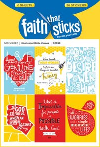 Illustrated Bible Verses (6 Sheets, 36 Stickers) (Stickers Faith That Sticks Series) Illustrated Bible Verses (6 Sheets, 36 Stickers) (Stickers Faith That Sticks Series)