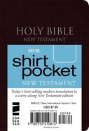NIV Shirt Pocket Burgundy New Testament (Red Letter Edition) Premium Imitation Leather