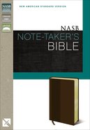 NASB Note-Taker's Bible Brown (Red Letter Edition) Premium Imitation Leather