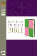KJV Thinline Meadow Green/Pink (Red Letter Edition) Imitation Leather