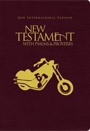 NIV New Testament With Psalms & Proverbs Pocket-Sized Black Motorcycle Paperback (Black Letter Edition) Paperback