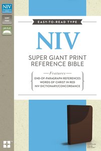 NIV Super Giant Print Reference Bible Chocolate (Red Letter Edition) NIV Super Giant Print Reference Bible Chocolate (Red Letter Edition)