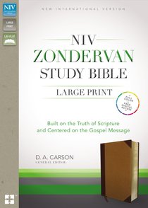 NIV Zondervan Study Bible Large Print Indexed Brown/Tan (Black Letter Edition) NIV Zondervan Study Bible Large Print Indexed Brown/Tan (Black Letter Edition)