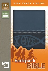 KJV Backpack Bible Italian Duo-Tone Blue Fish (Red Letter Edition) KJV Backpack Bible Italian Duo-Tone Blue Fish (Red Letter Edition)