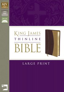 KJV Thinline Large Print Italian Burgundy/Camel Duo-Tone (Red Letter Edition) KJV Thinline Large Print Italian Burgundy/Camel Duo-Tone (Red Letter Edition)