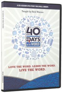 40 Days in the Word: Group DVD 40 Days in the Word: Group DVD