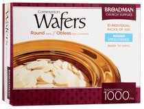 Communion Bread 1000 Wafers 1 1/8" Round Communion Bread 1000 Wafers 1 1/8" Round