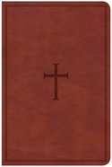 CSB Compact Ultrathin Reference Bible Brown Leathertouch (Red Letter Edition) Imitation Leather