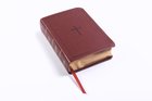 CSB Large Print Compact Reference Bible Brown Red Letter Edition Imitation Leather
