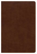 CSB Large Print Ultrathin Reference Bible British Tan (Black Letter Edition) Imitation Leather