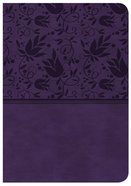CSB Large Print Compact Reference Bible Purple Indexed Red Letter Edition Imitation Leather