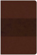 CSB Large Print Personal Size Reference Bible Saddle Brown Leathertouch Imitation Leather