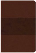 CSB Large Print Personal Size Reference Bible Indexed Saddle Brown Imitation Leather