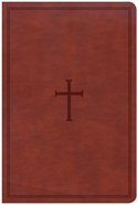 CSB Large Print Personal Size Reference Bible Brown Indexed Red Letter Edition Imitation Leather