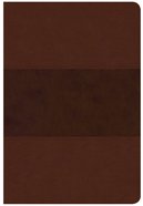CSB Giant Print Reference Bible Saddle Brown Red Letter Edition Imitation Leather