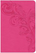 CSB Compact Ultrathin Reference Bible Pink (Red Letter Edition) Imitation Leather