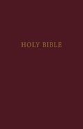 KJV Pew Bible Large Print Burgundy (Red Letter Edition) Hardback