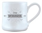 Hand Thrown Ceramic Mug: Keep Shining, Matthew 5:14 Homeware