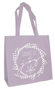 Tote Bag: Count It All Joy (Light Purple) Tote Bag: Count It All Joy (Light Purple)