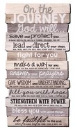 Stacked Wood Plaque: Journey, Medium Wall (Various Scriptures) Plaque