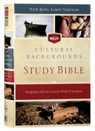 NKJV Cultural Backgrounds Study Bible (Red Letter Edition) Hardback