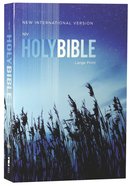 NIV Outreach Bible Large Print Blue Wheat (Black Letter Edition) Paperback