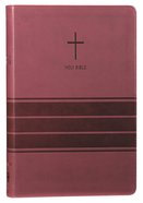 NIV Value Thinline Bible Large Print Burgundy (Black Letter Edition) Premium Imitation Leather
