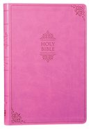 NIV Value Thinline Bible Large Print Pink (Black Letter Edition) Premium Imitation Leather