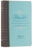 Journal With Zip Closure: Blessed Turquoise/Brown (Luke 1:45) Imitation Leather