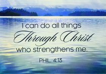 Magnet With a Message: I Can Do All Thing Through Christ Who Strengthens Me (Phil 4:13) Magnet With a Message: I Can Do All Thing Through Christ Who Strengthens Me (Phil 4:13)