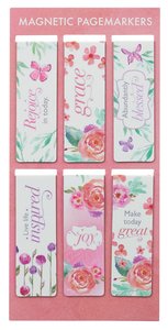 Magnetic Bookmarks Set of 6: Sing For Joy (Floral) Magnetic Bookmarks Set of 6: Sing For Joy (Floral)