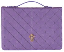 Bible Cover Cross Badge Grace Zipper Purple Large Luxleather Bible Cover Cross Badge Grace Zipper Purple Large Luxleather