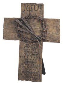 Cross Desktop: Crown of Thorns (Polyresin) Cross Desktop: Crown of Thorns (Polyresin)